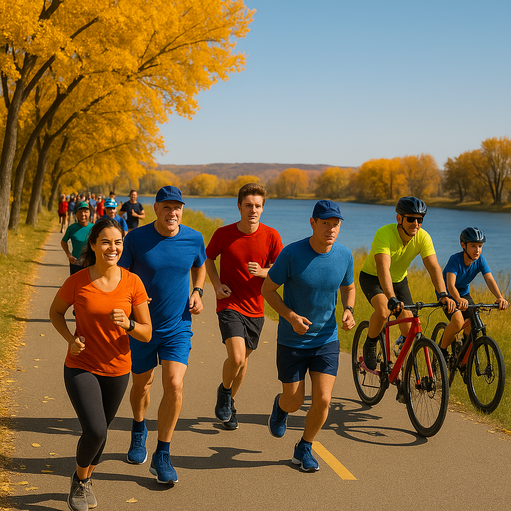 ND Running & Biking Surge Powers Bismarck Spirit
