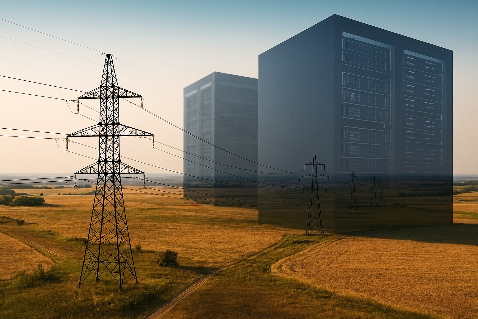 A Data Center Facility (Or Server Racks)
