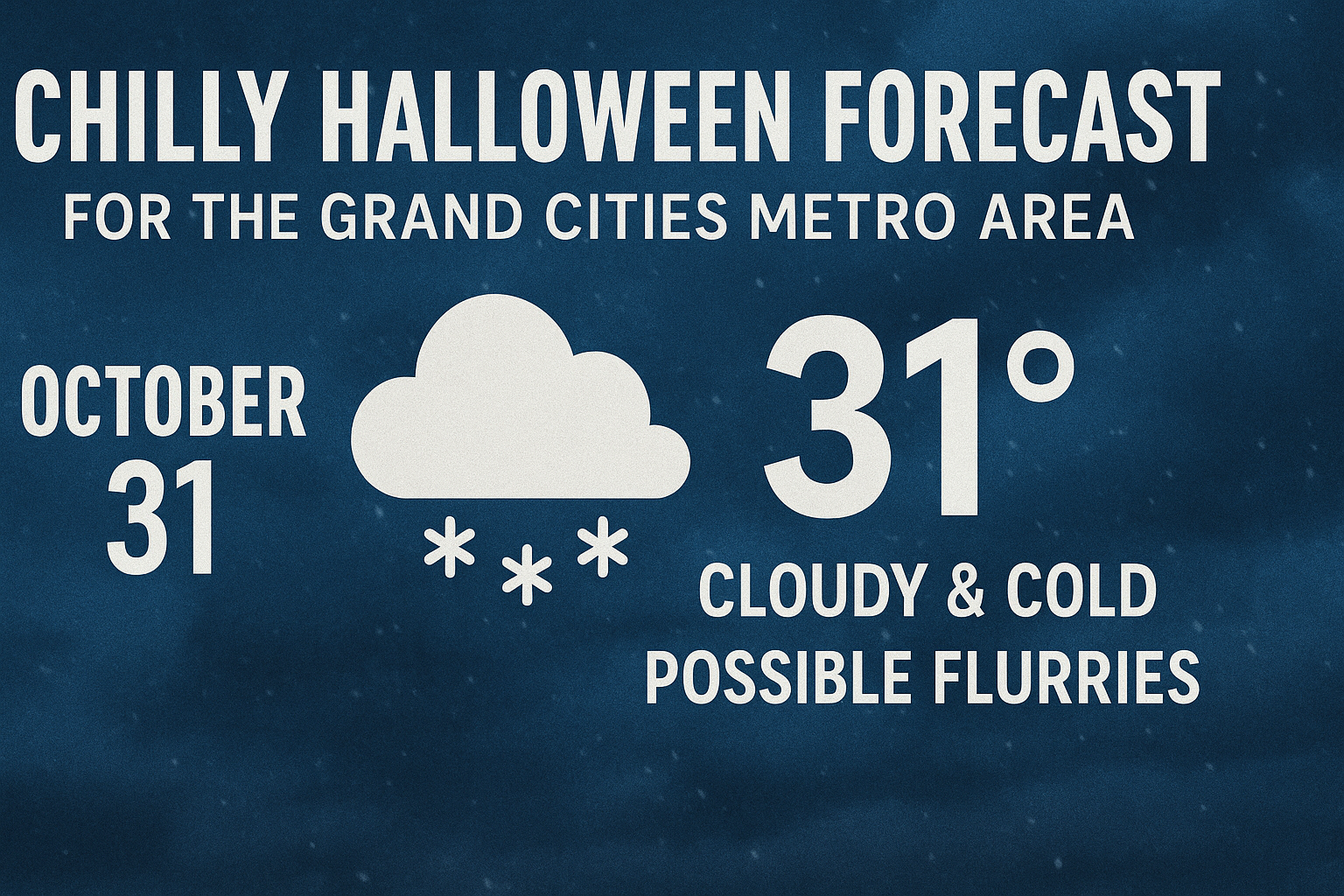 Chilly Halloween Forecast