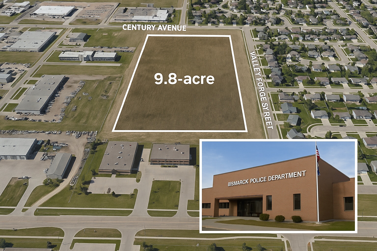 Bismarck Commits $5M for 9.8-Acre Site for New Police Station