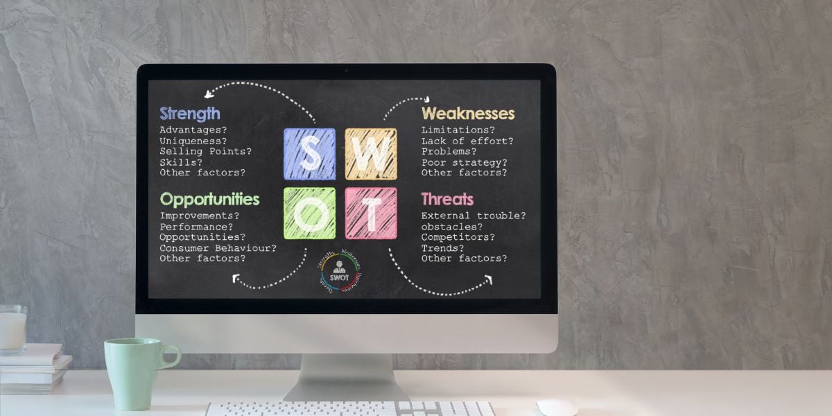swot analysis illustration