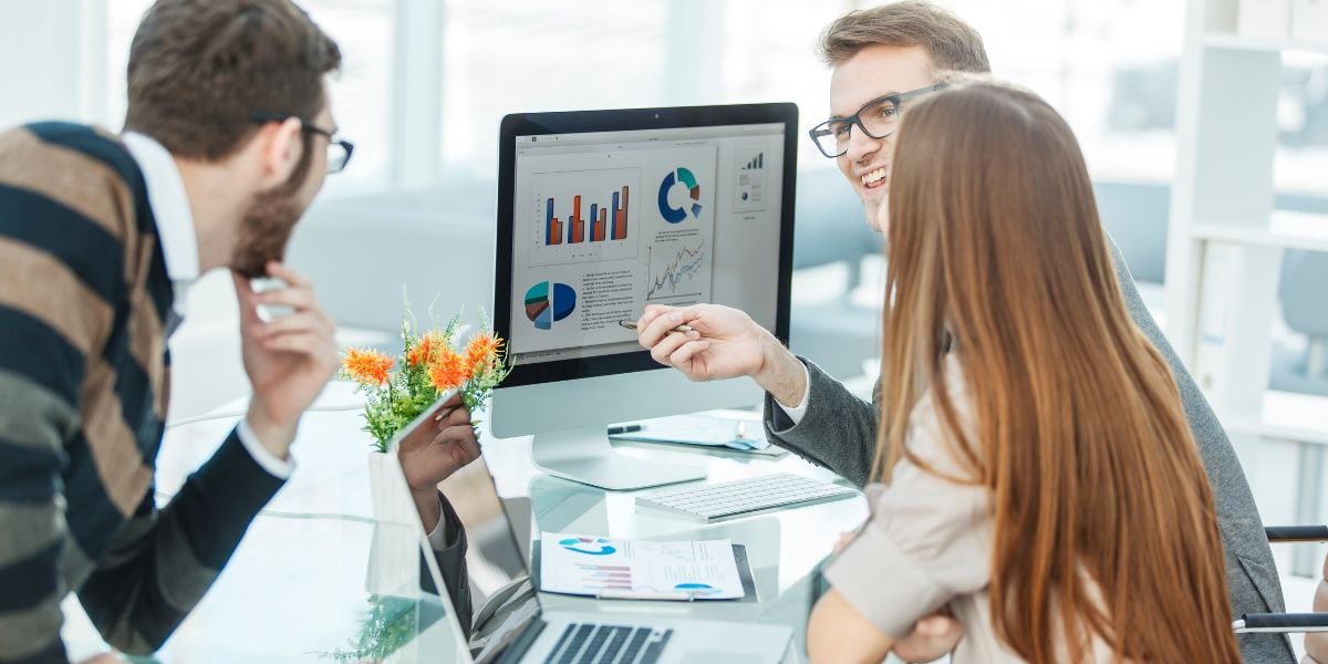 entrepreneur conducting market analysis