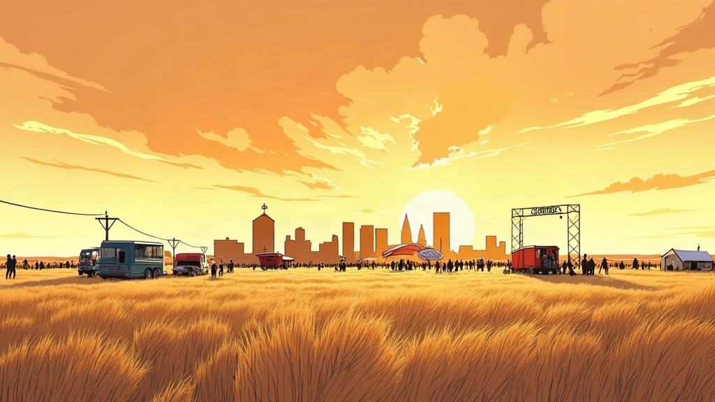 Editorial illustration: September in Bismarck: The Powwow, the Street Fair, and a Capitol 5K