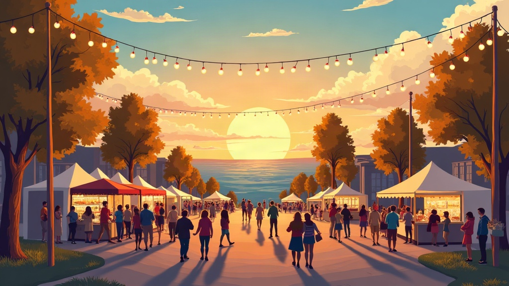 Editorial illustration: Discover Bismarck: Your Weekend Guide for October 2-4