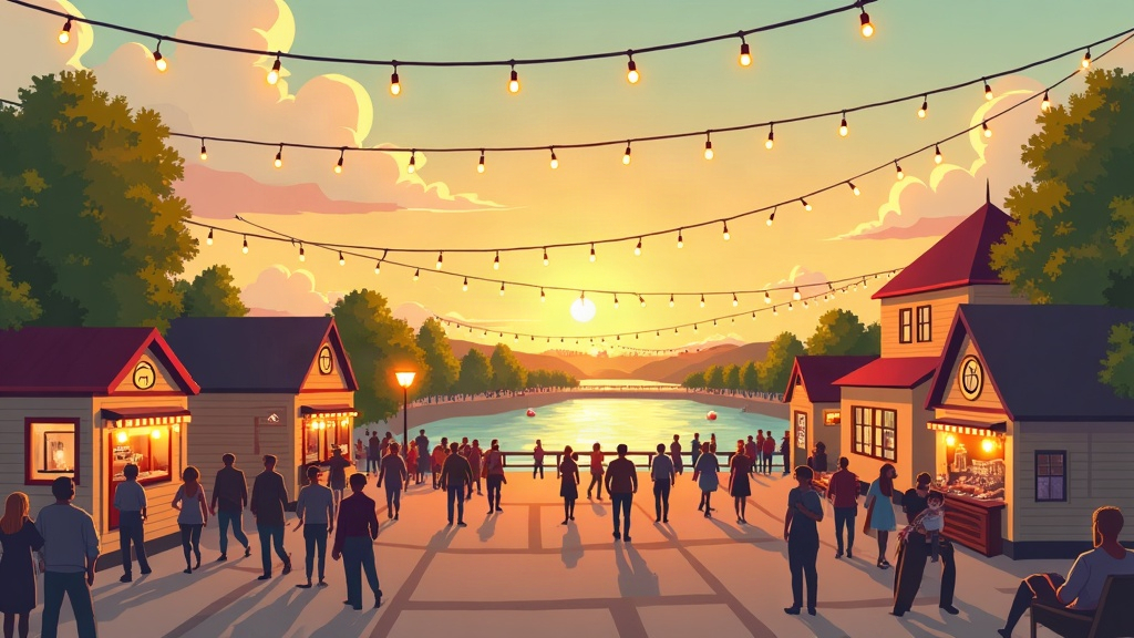 Editorial illustration: Family Weekend Guide: Fun Activities in Bismarck, ND