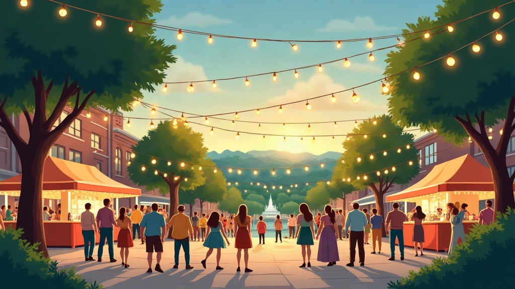 Editorial illustration: Family Weekend Guide: Fun Events in Bowling Green, KY