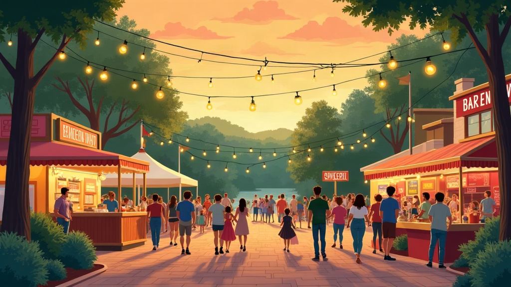 Editorial illustration: Family Weekend Guide: Fun and Free Activities in Bowling Green