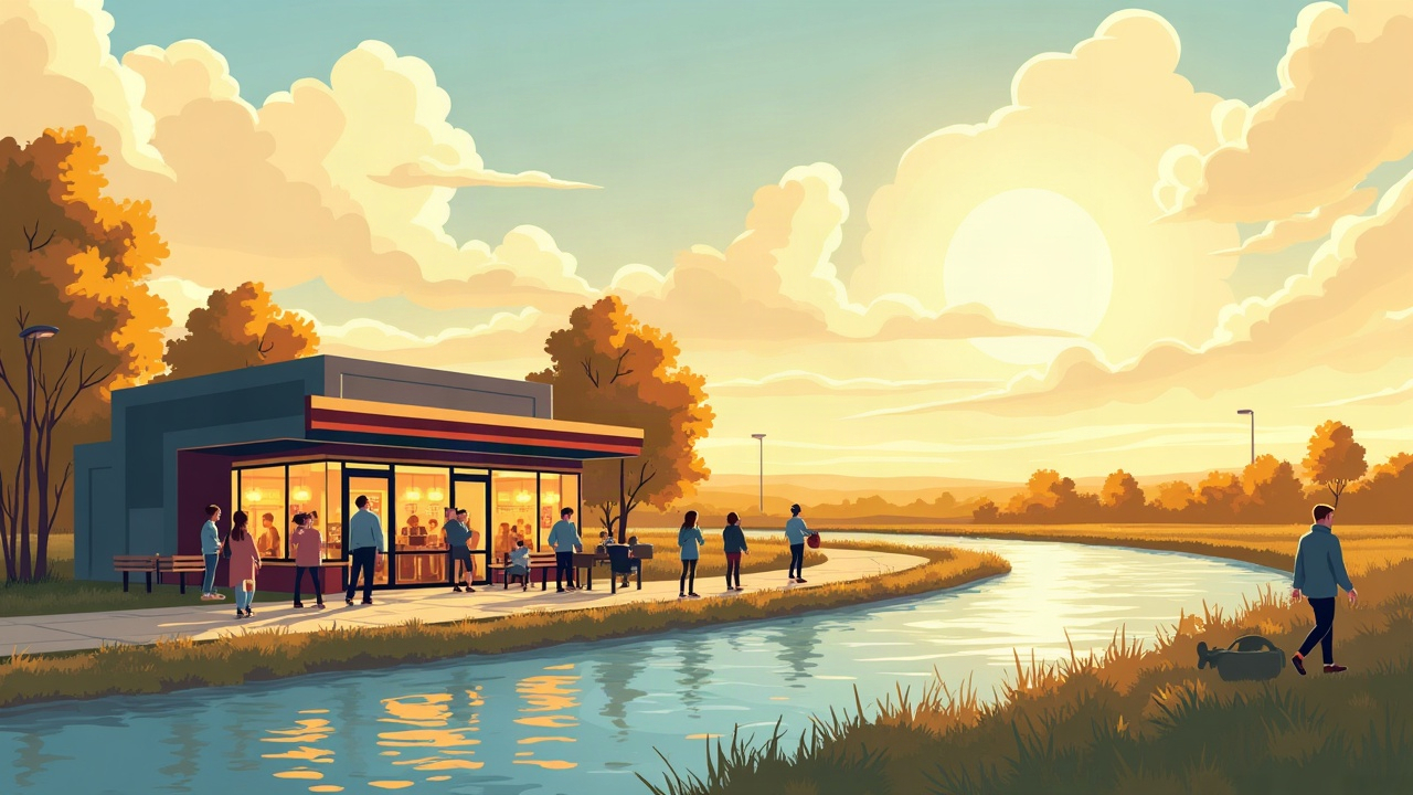 Editorial illustration: Remodeled Capital Credit Union branch on Burnt Boat Drive now includes a Scooter's Coffee