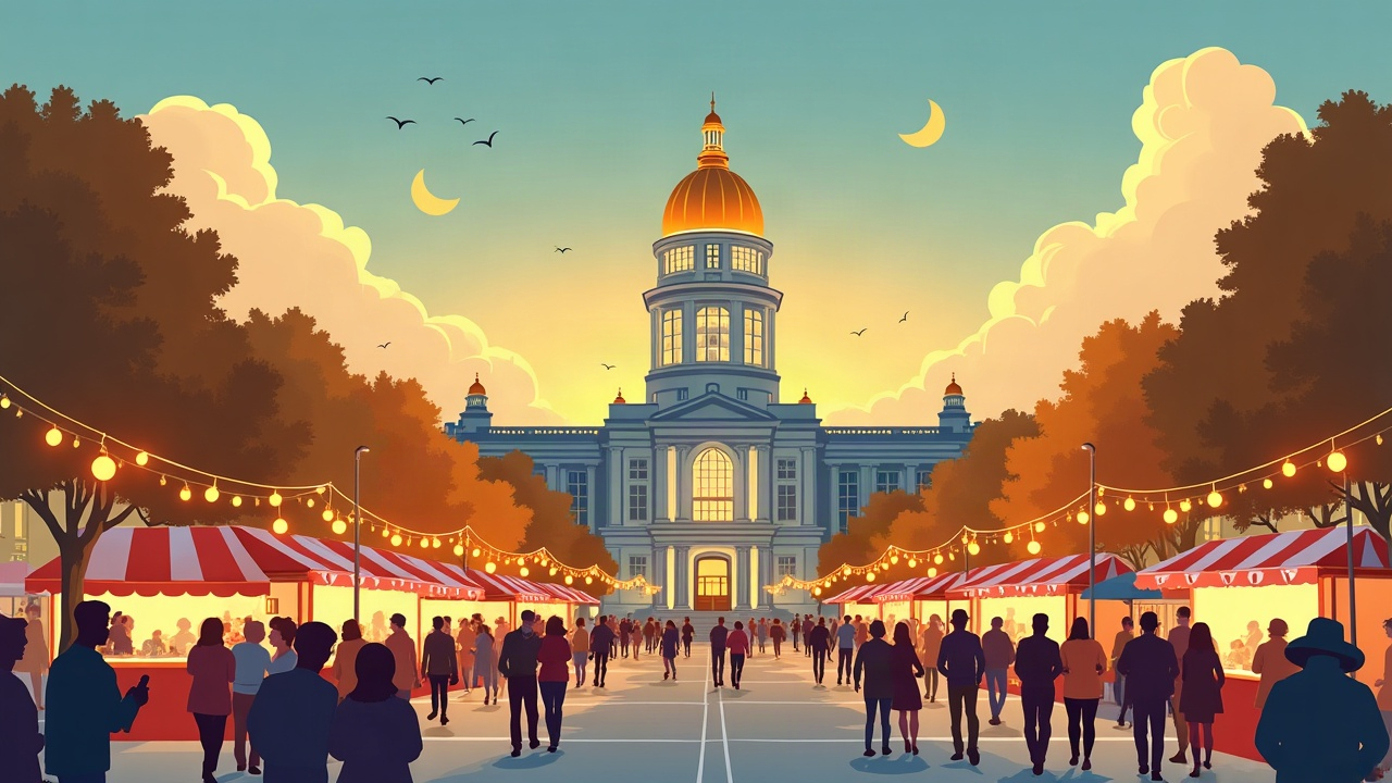 Editorial illustration: Exciting Weekend Events in Bismarck: October 16-18